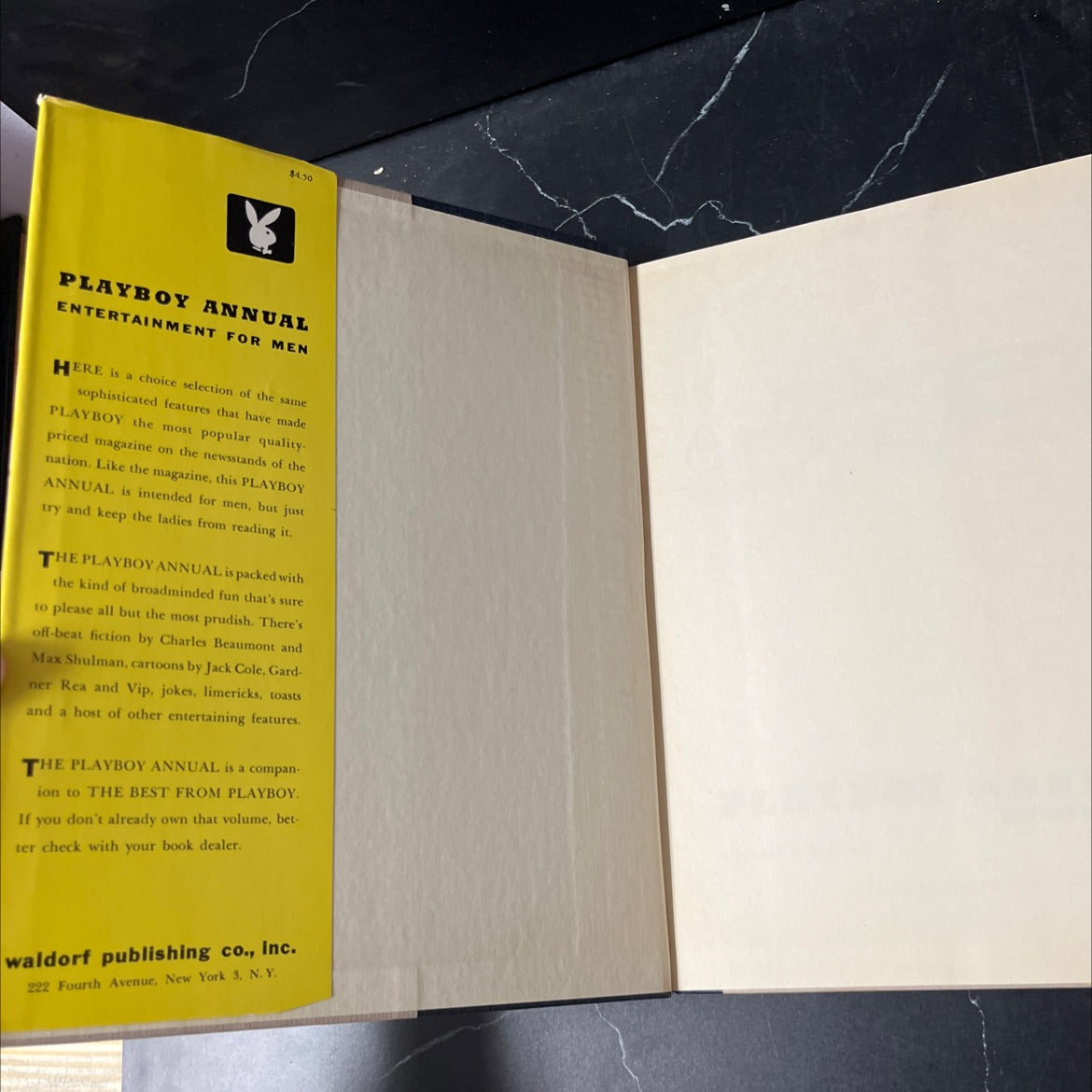 playboy annual entertainment for men book, by hugh m. hefner, 1956 Hardcover image 4