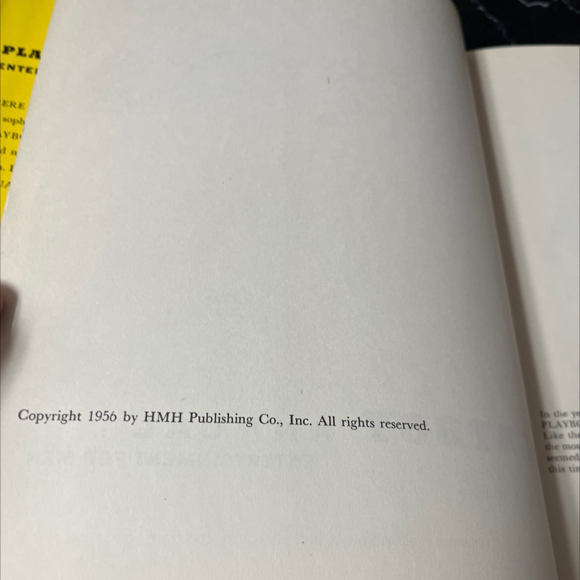 playboy annual entertainment for men book, by hugh m. hefner, 1956 Hardcover image 3