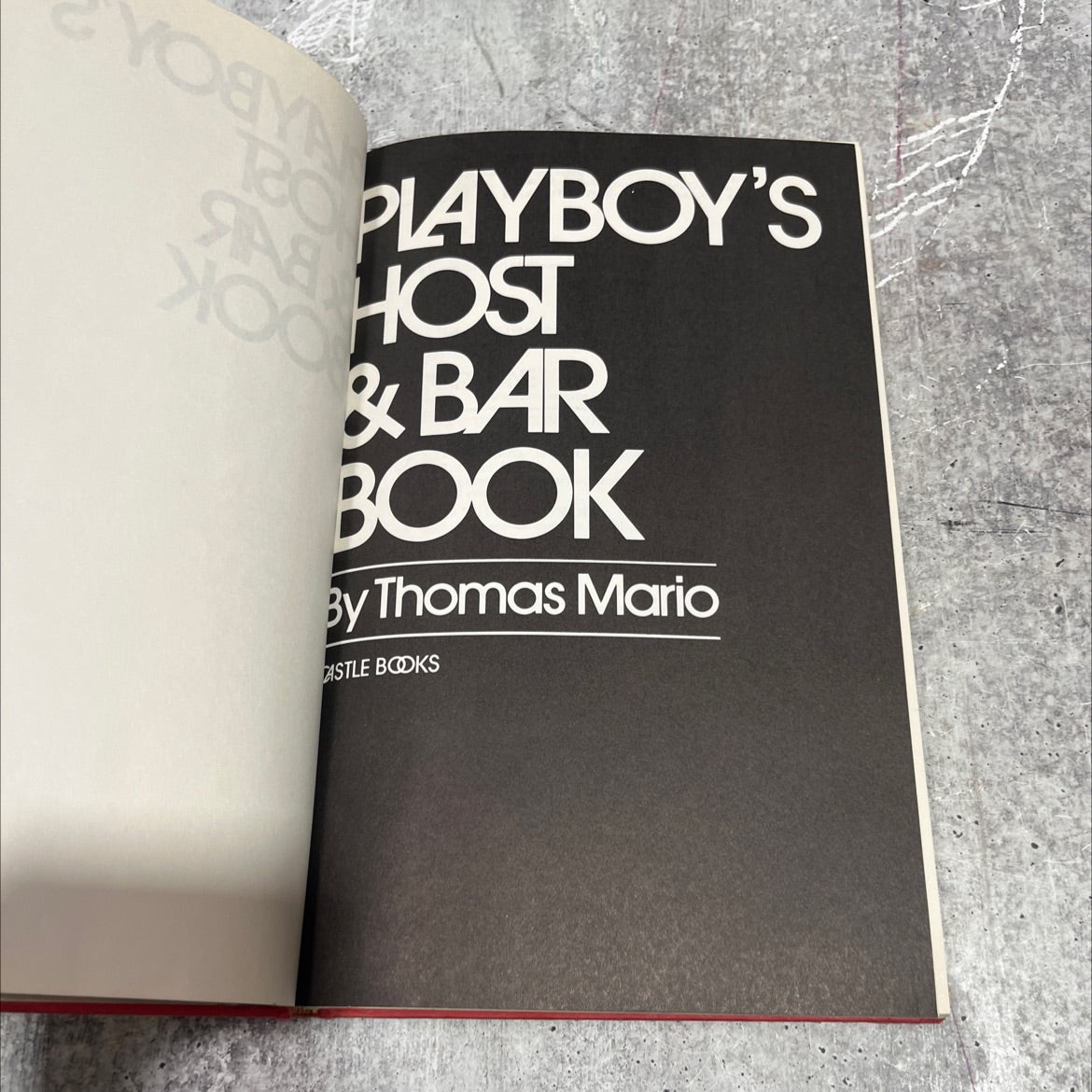 playboy's host & bar book book, by thomas mario, 1971 Hardcover image 2