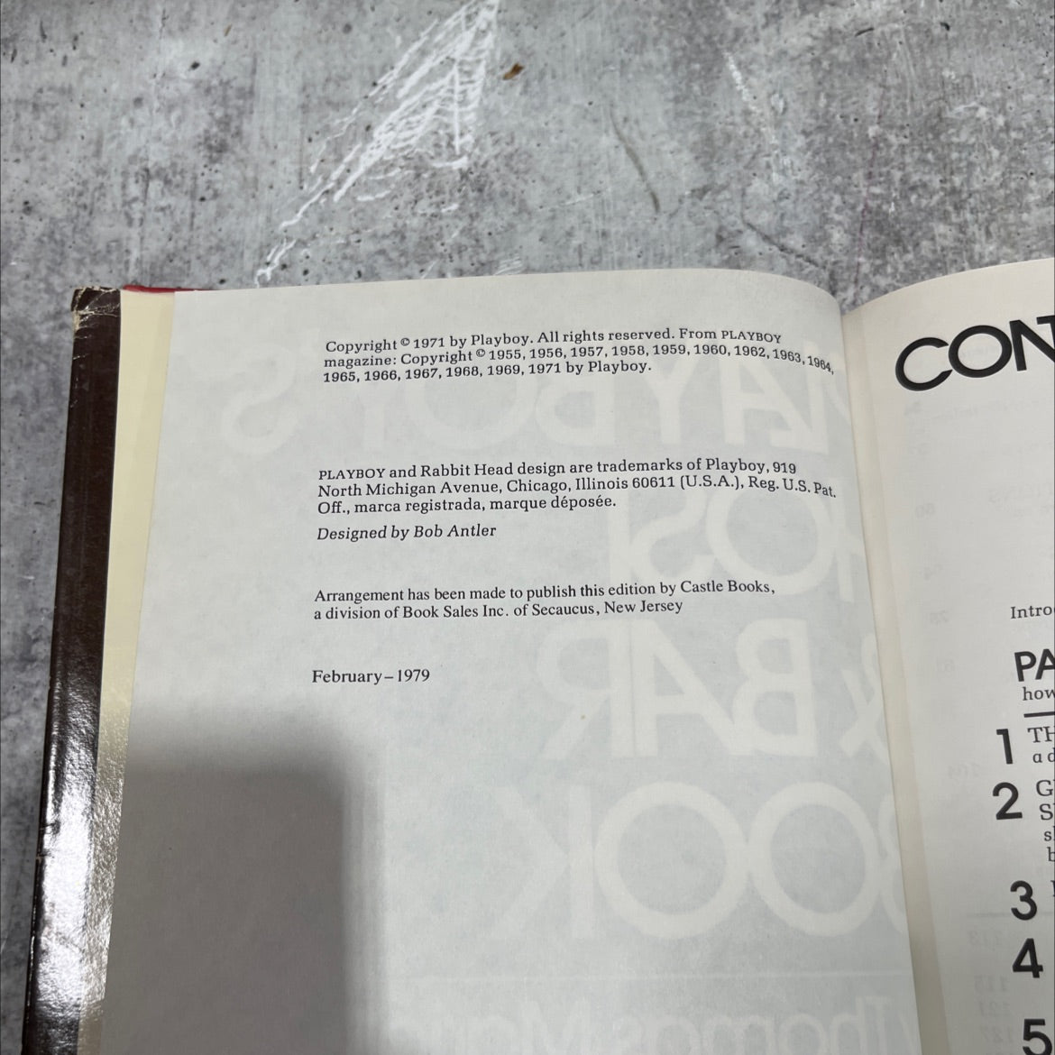 playboy's host & bar book book, by thomas mario, 1971 Hardcover image 3