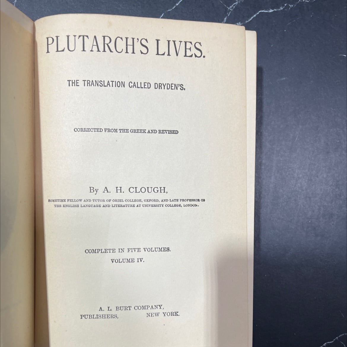 plutarch's lives book, by plutarch, 1970 Hardcover image 2