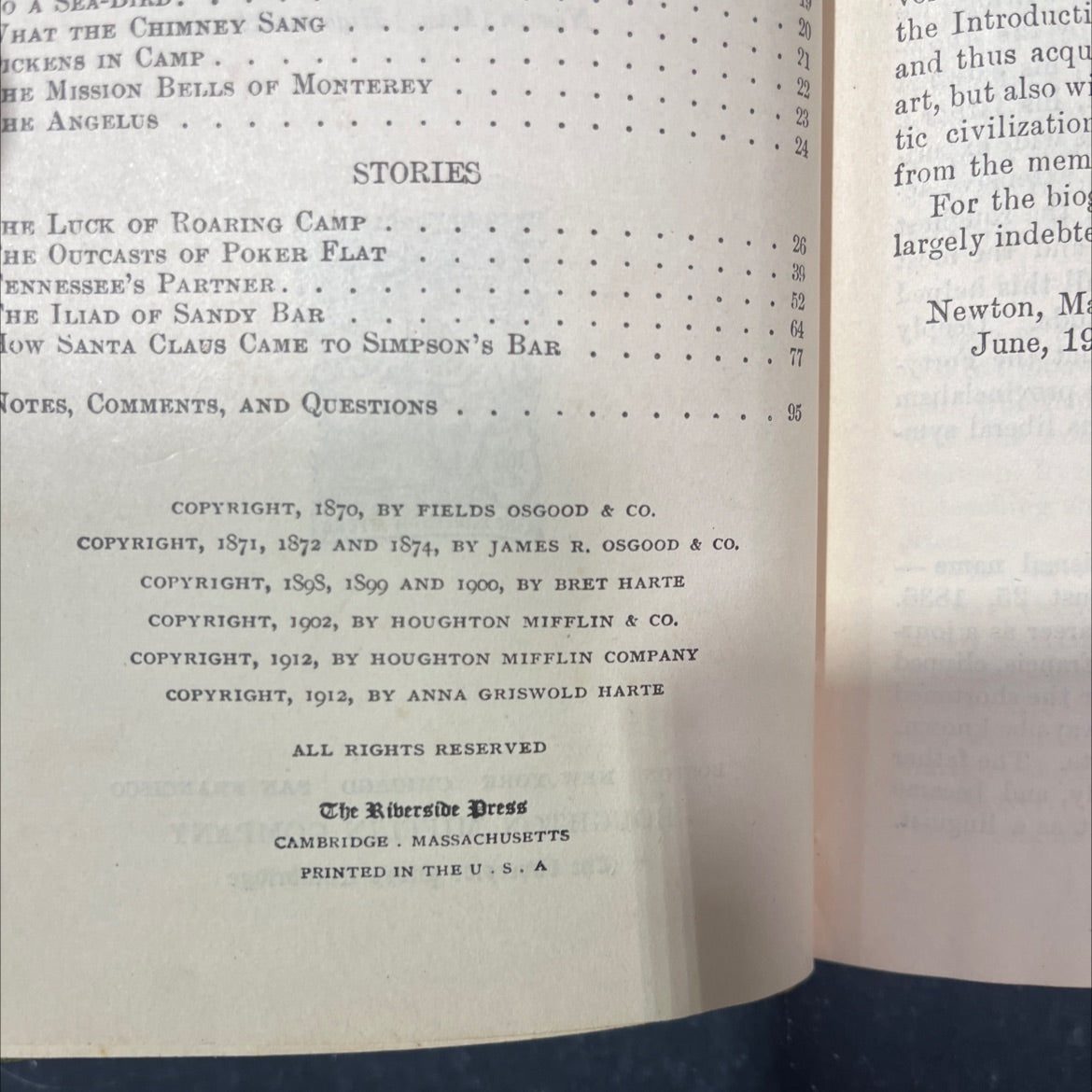 poems and stories by bret harte book, by bret harte, 1912 Hardcover image 3