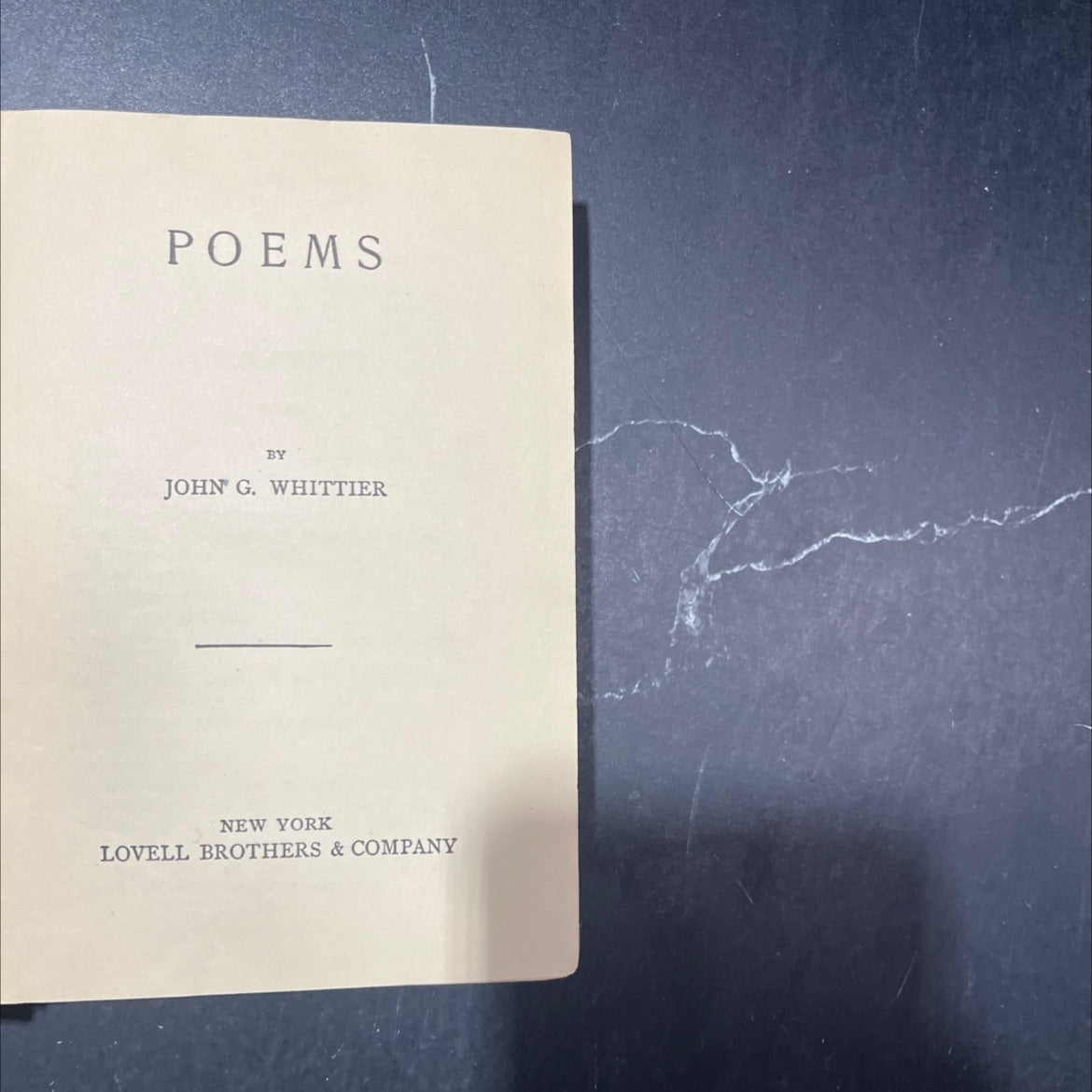 poems by john g. whittier book, by John G. Whittier, not stated Hardcover image 2