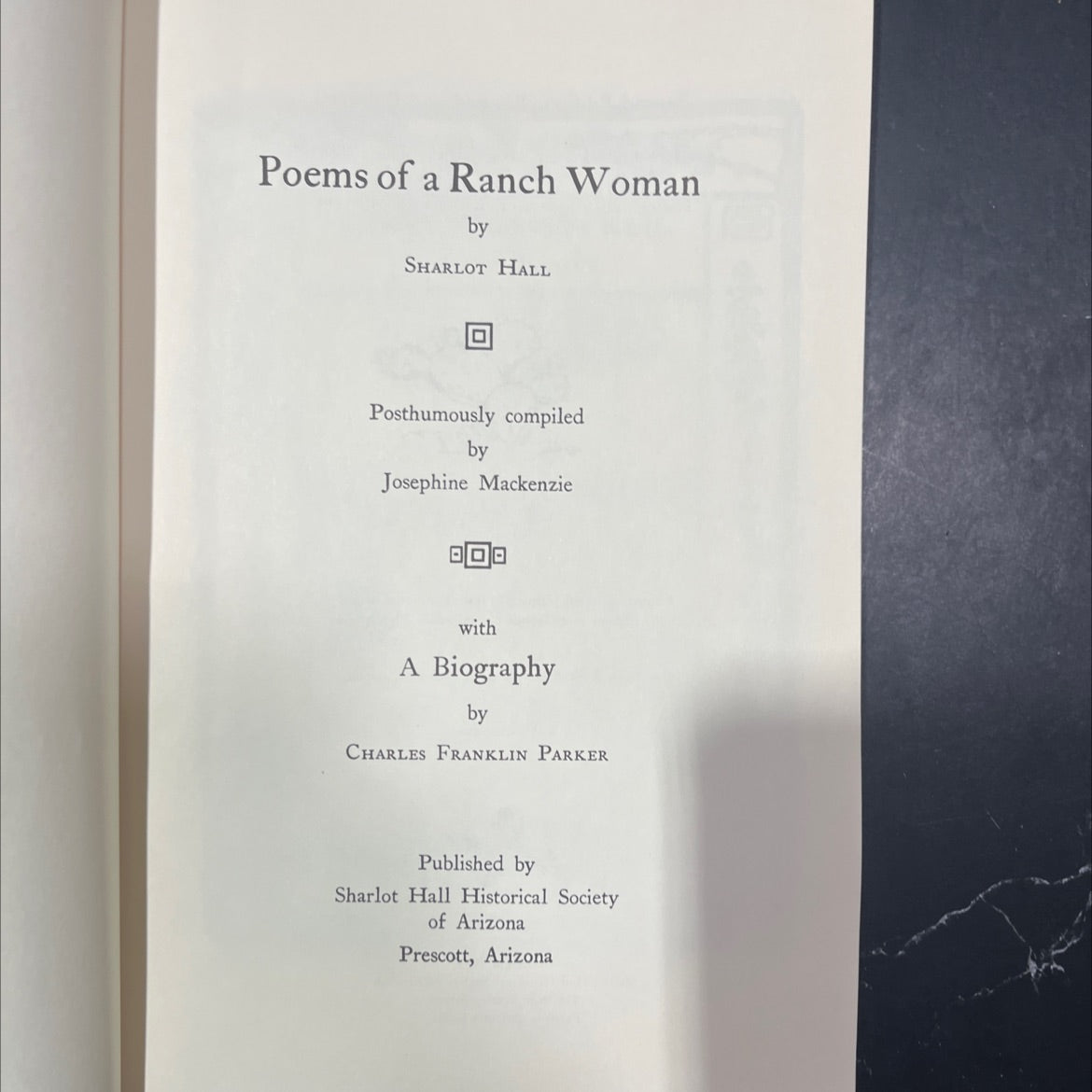 poems of a ranch woman book, by sharlot hall, 1989 Paperback image 2