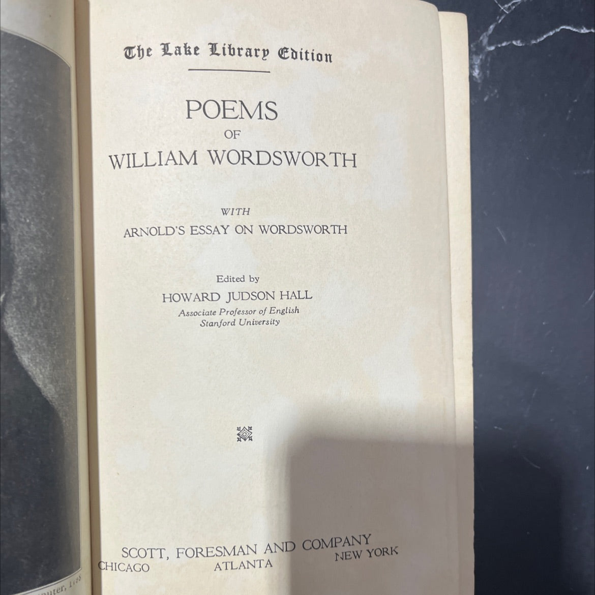poems of william wordsworth with arnold's essay on wordsworth book, by william wordsworth, 1924 Hardcover image 2