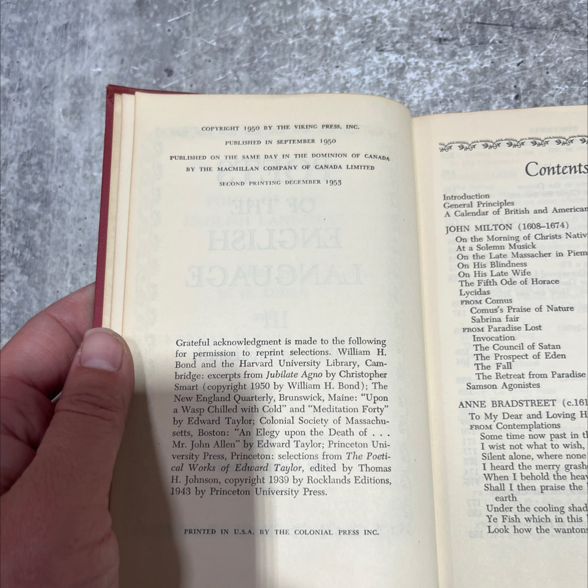 poets of the english language iii milton to goldsmith book, by unknown, 1953 Hardcover image 3