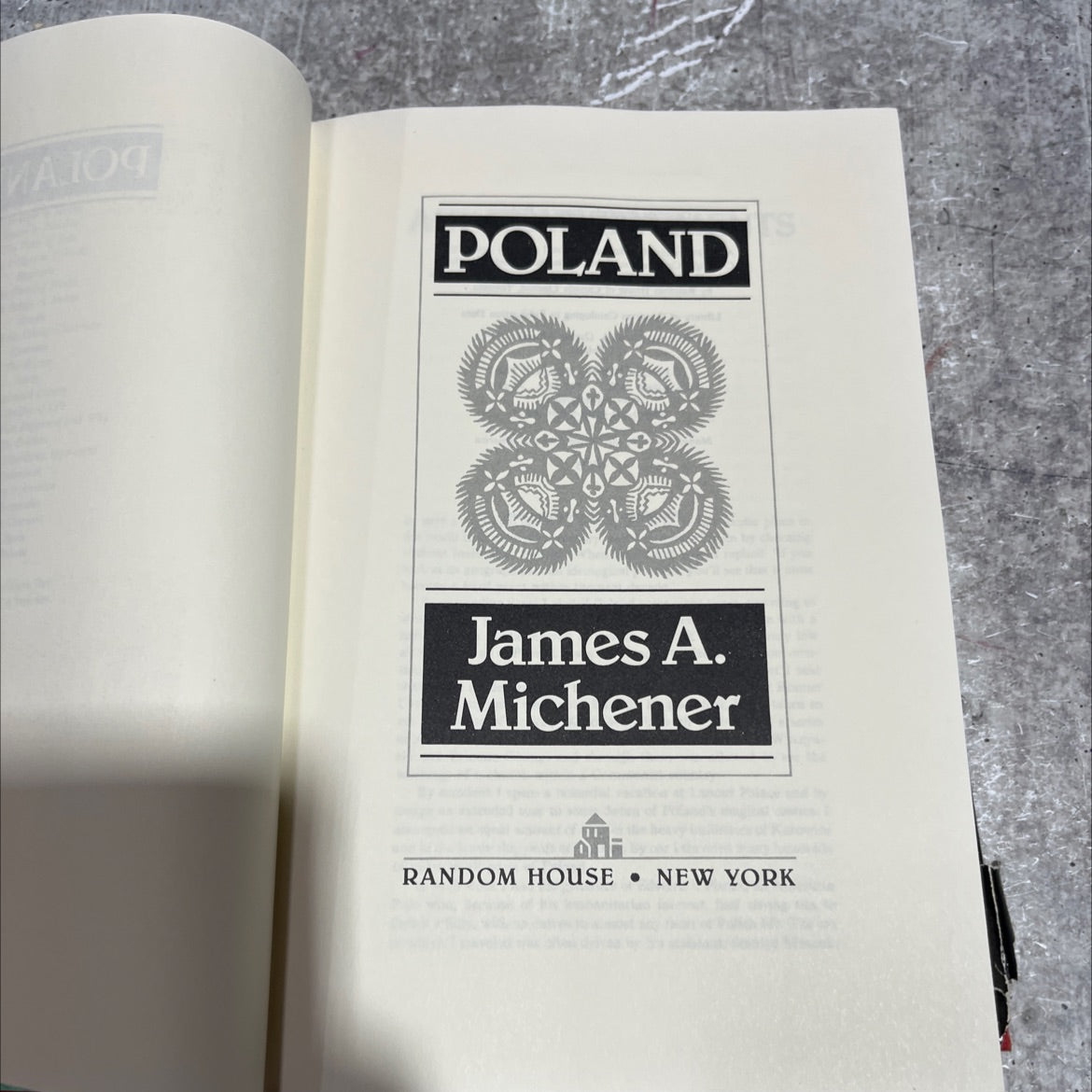 poland book, by James A. Michener, 1983 Hardcover image 2