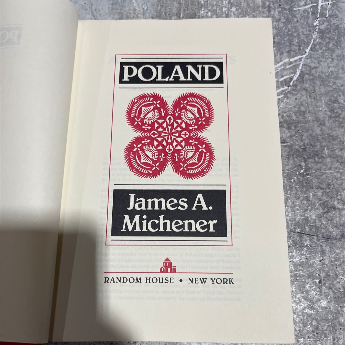 poland book, by james a. michener, 1983 Hardcover image 2