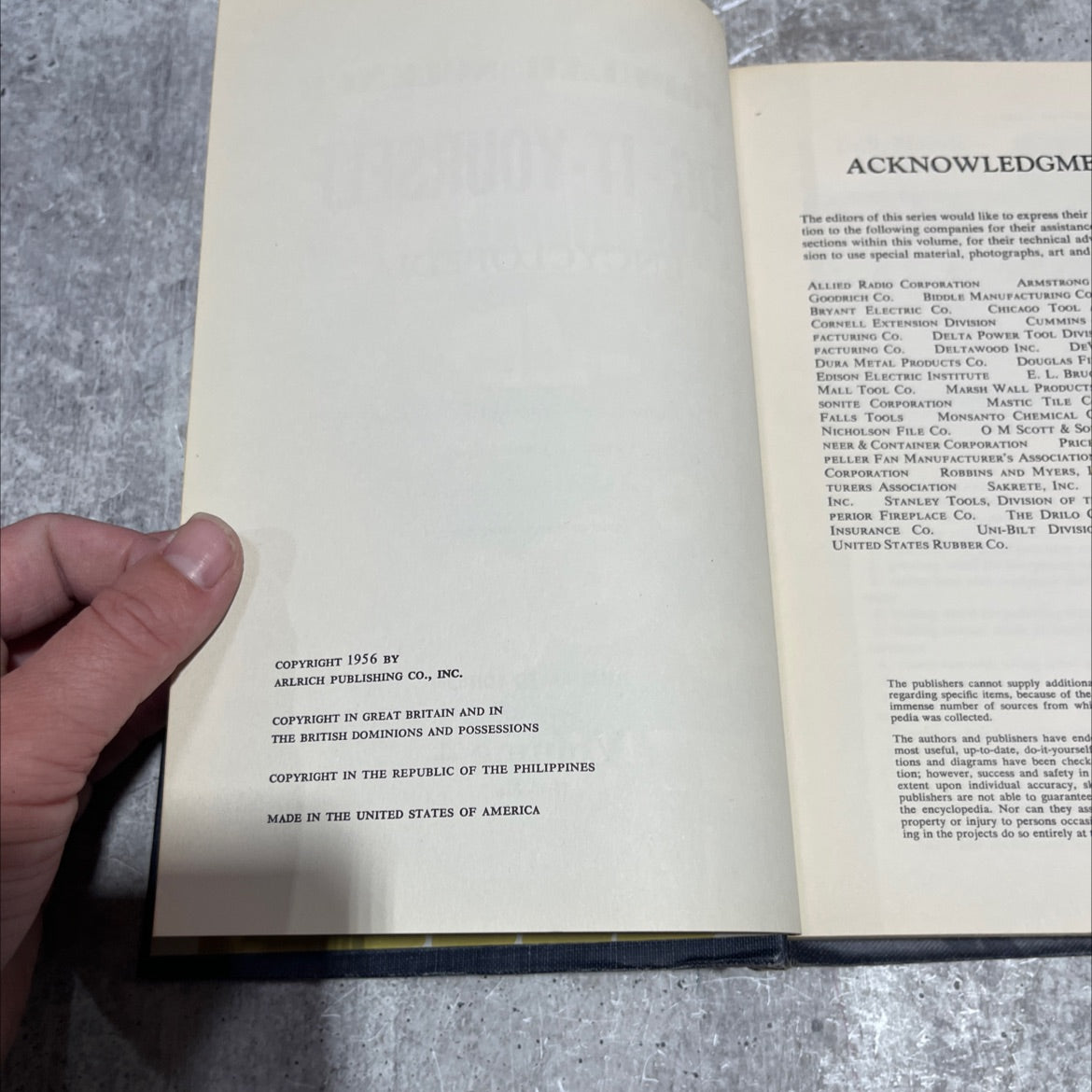 popular science do-it-yourself encyclopedia book, by unknown, 1956 Hardcover image 3