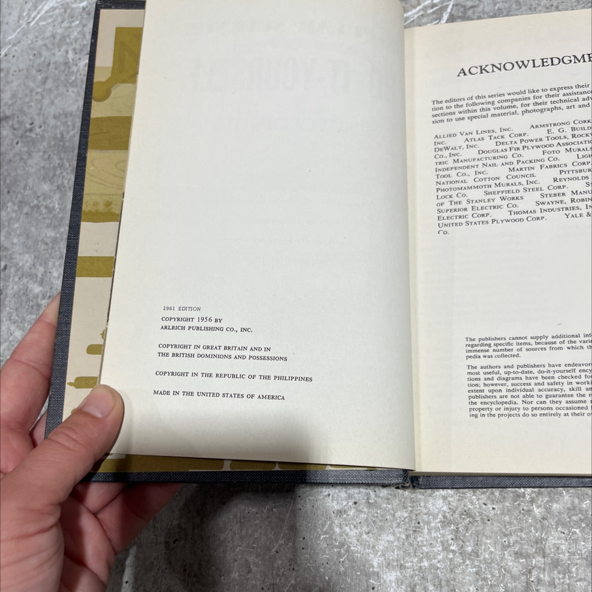 popular science do-it-yourself encyclopedia book, by unknown, 1961 Hardcover image 3