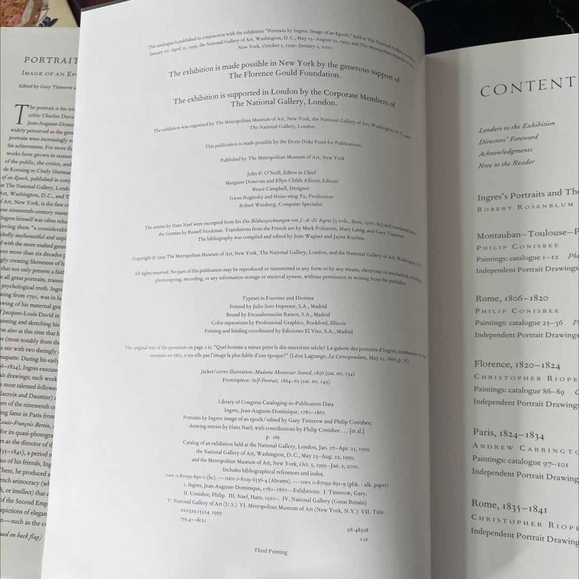 portraits by ingres image of an epoch book, by Gary Tinterow and Philip Conisbee, 1999 Hardcover image 3