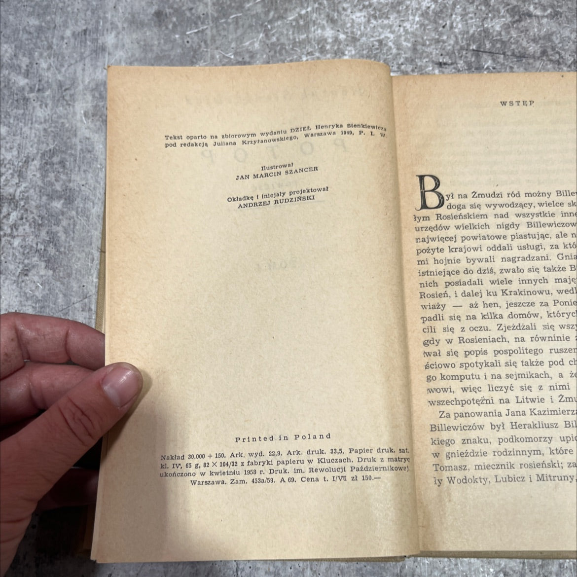 potop powieść tom i book, by henryk sienkiewicz, 1958 Hardcover image 3