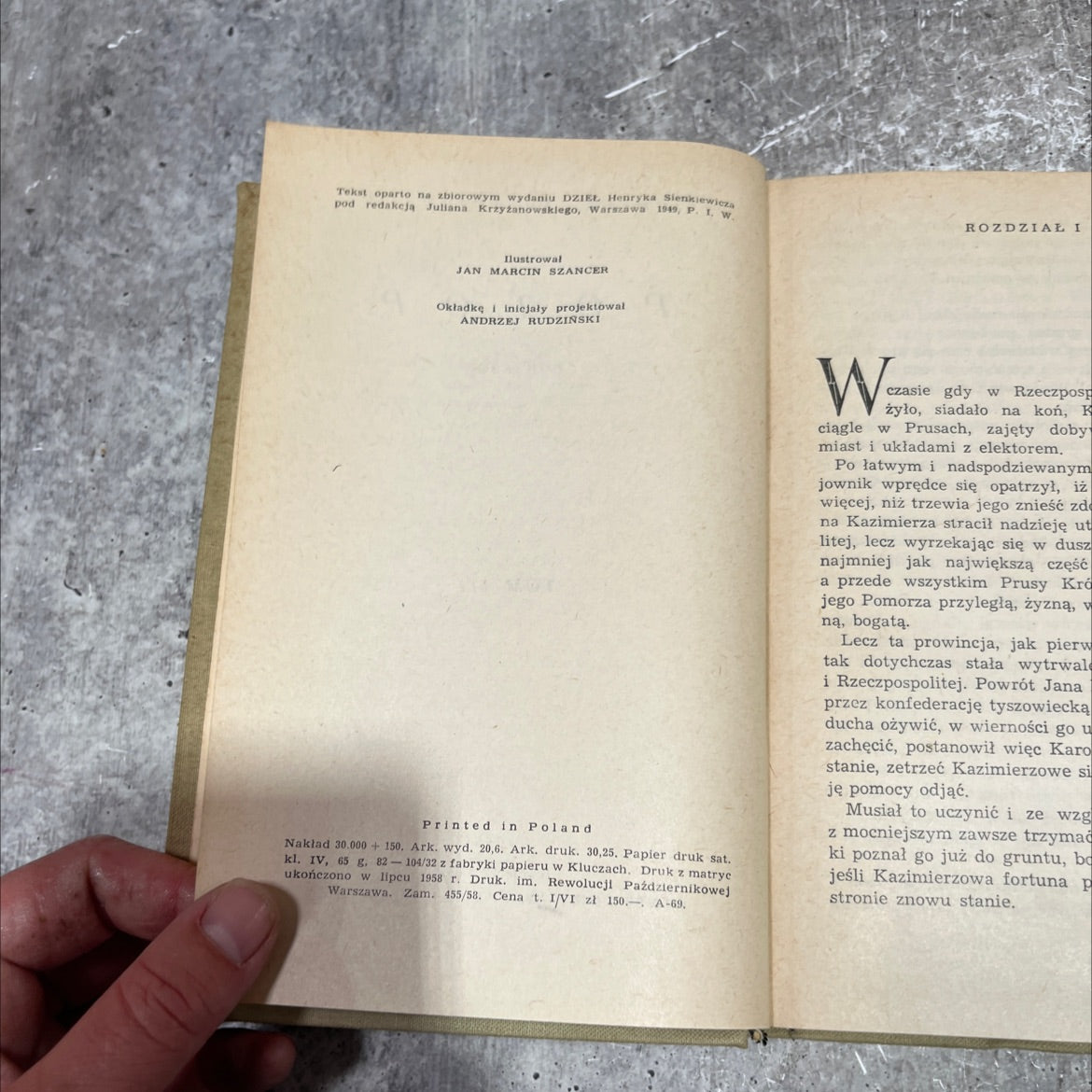 potop powieść tom lii book, by henryk sienkiewicz, 1958 Hardcover image 3