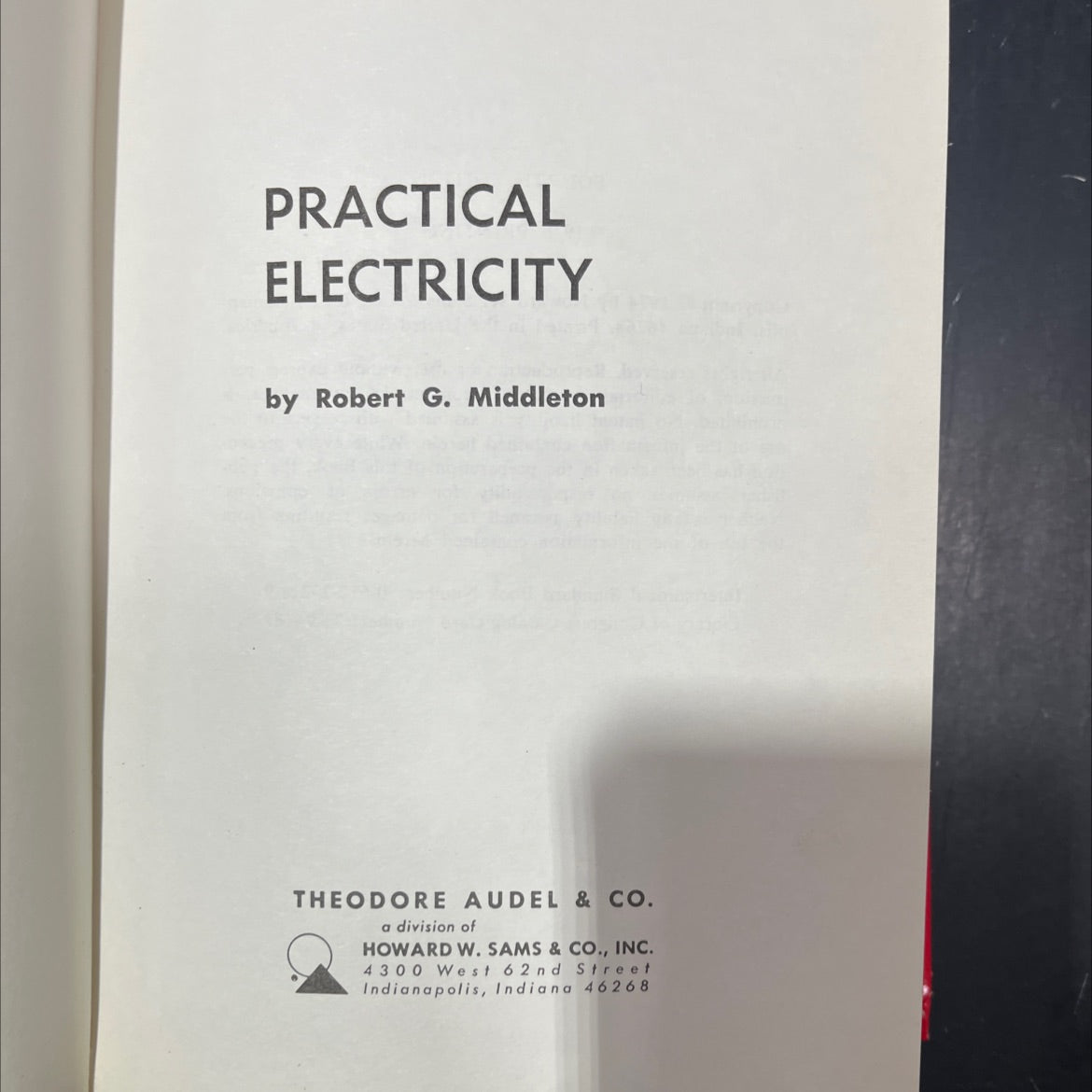 practical electricity book, by robert g. middleton, 1978 Hardcover image 2