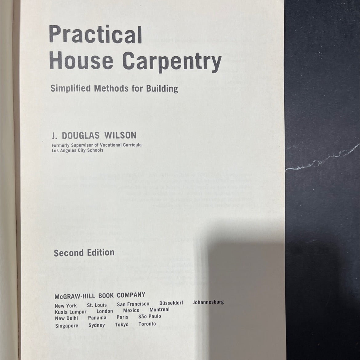 practical house carpentry book, by john douglas wilson, 1973 Paperback image 2