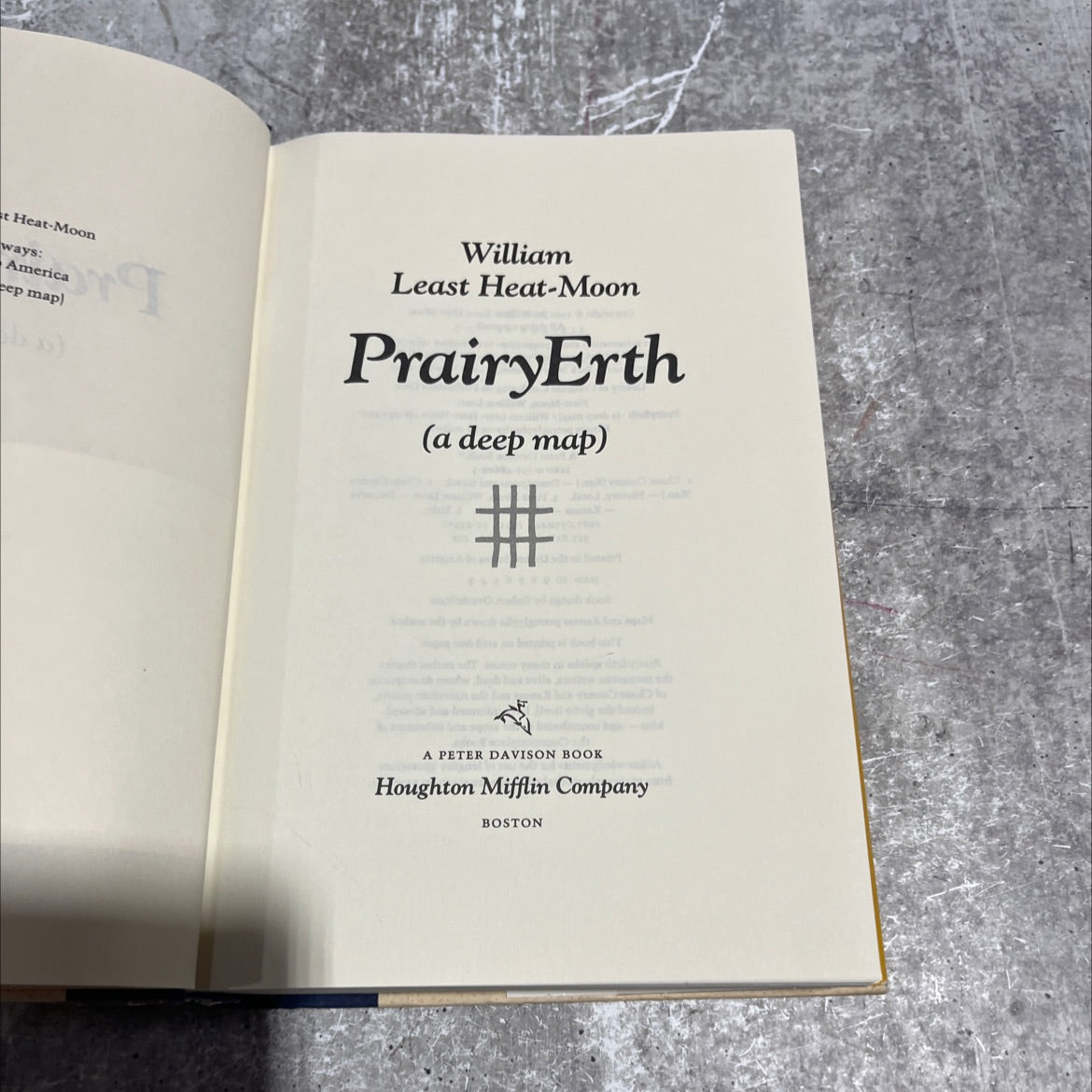 prairy erth (a deep map) book, by william least heat-moon, 1991 Hardcover image 2