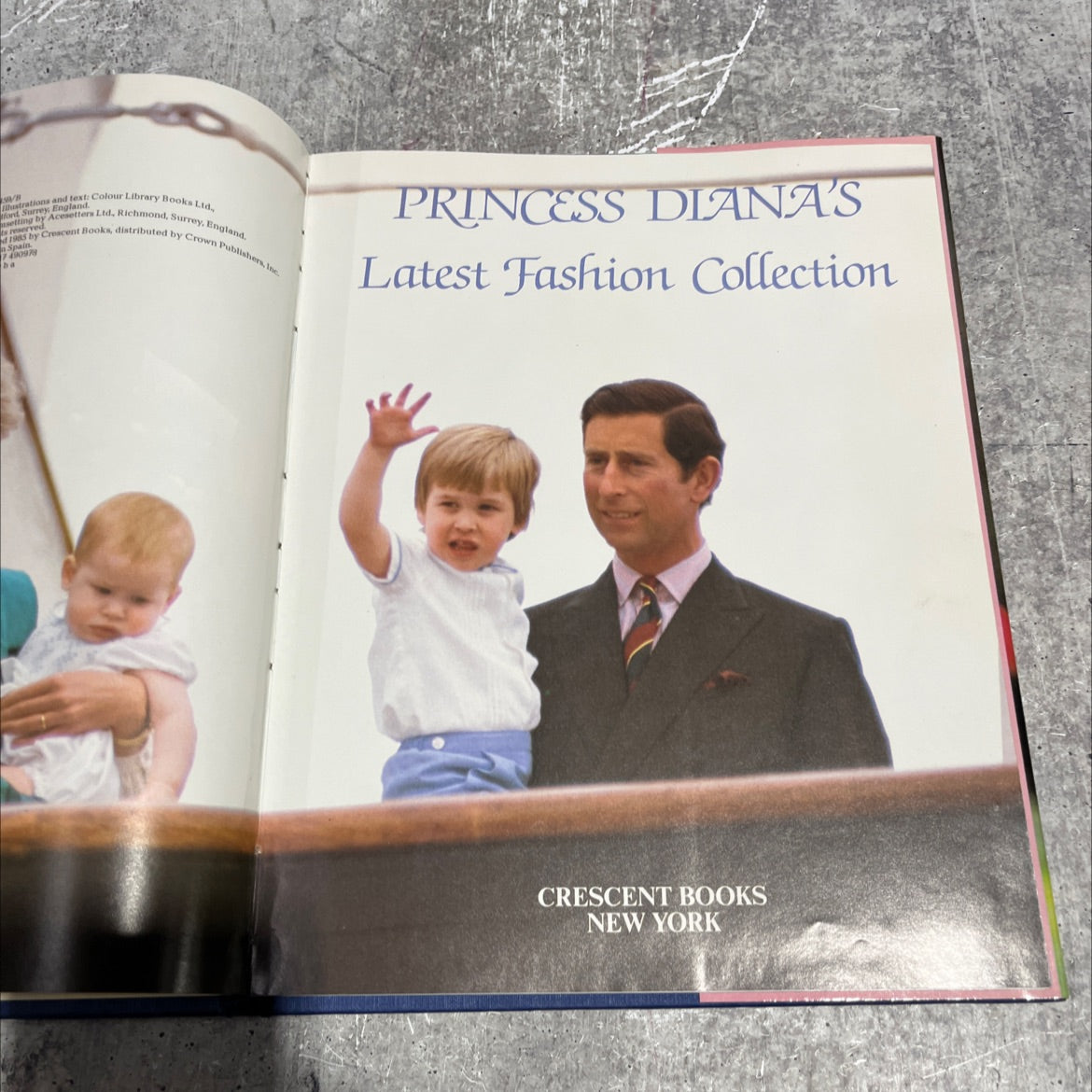 princess diana's latest fashion collection book, by unknown, 1985 Hardcover image 2