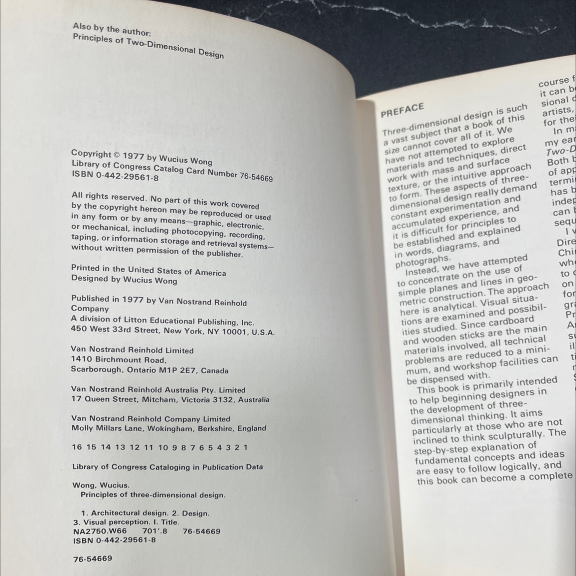 principles of three-dimensional design book, by wucius wong, 1977 Paperback image 3