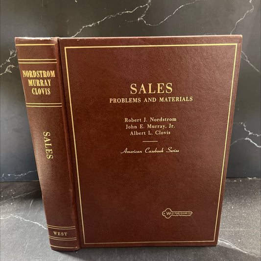 problems and materials on sales book, by robert j. nordstrom, john e. murray, jr., albert l. clovis, 1982 Hardcover image 1