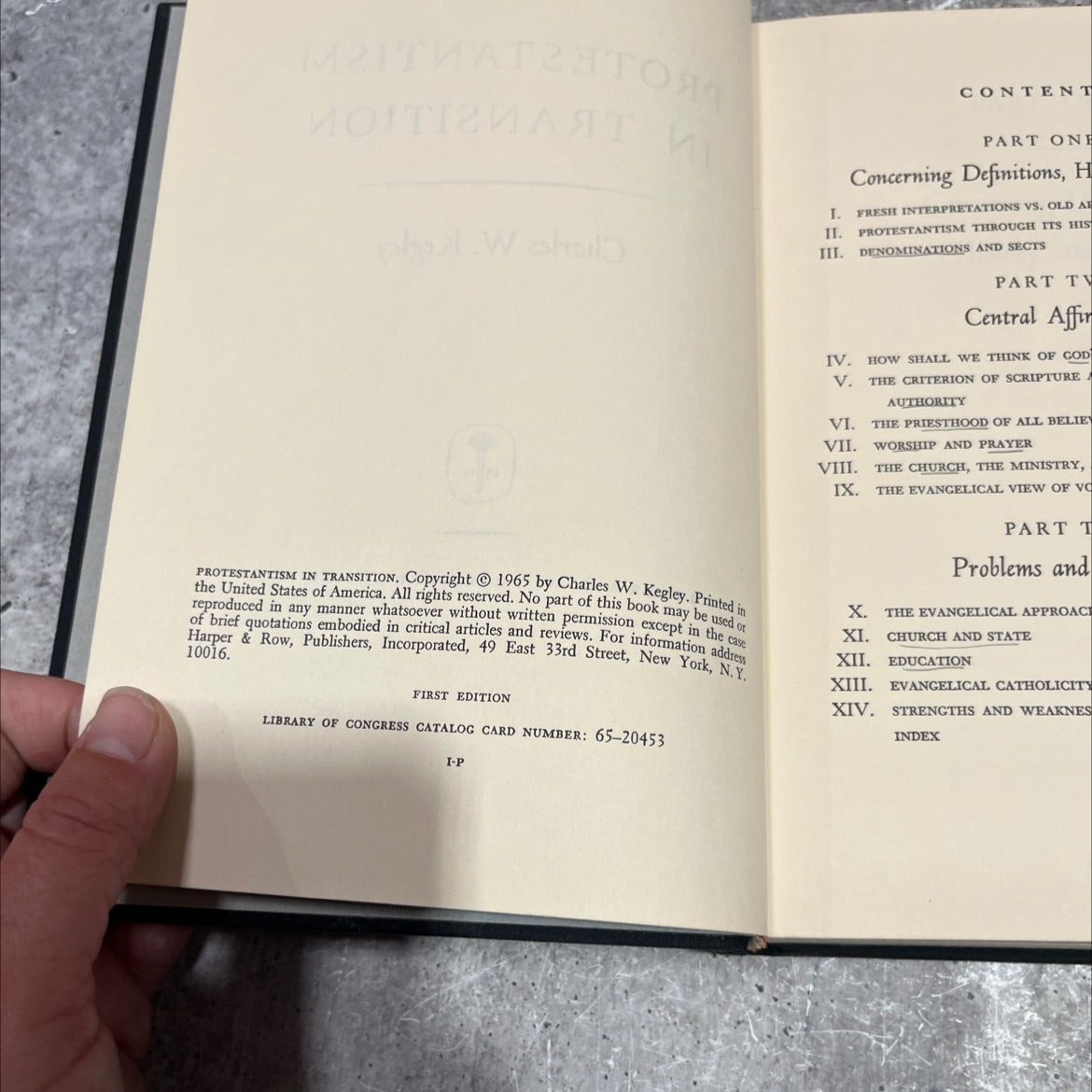 protestantism in transition book, by Charles W. Kegley, 1970 Hardcover image 3