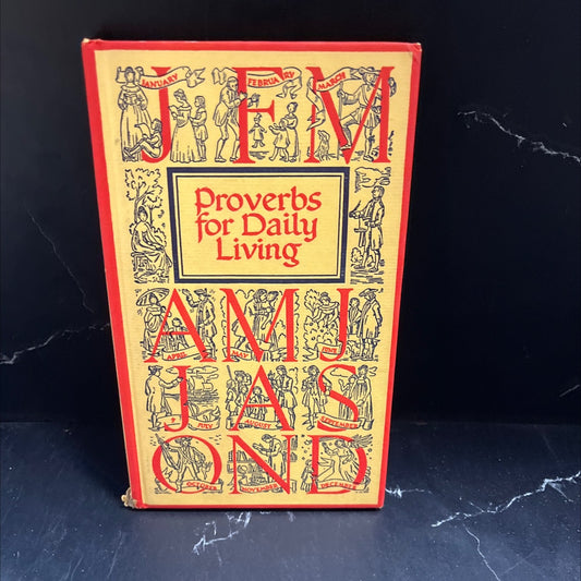 proverbs for daily living decorations book, by johannes troyer, unknown Hardcover image 1