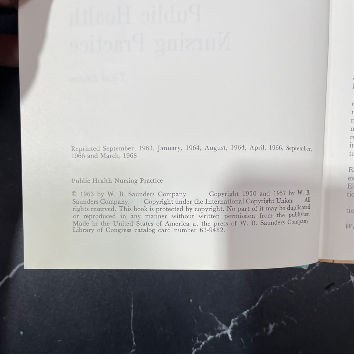 public health nursing practice book, by ruth b. freeman, 1968 Hardcover image 3