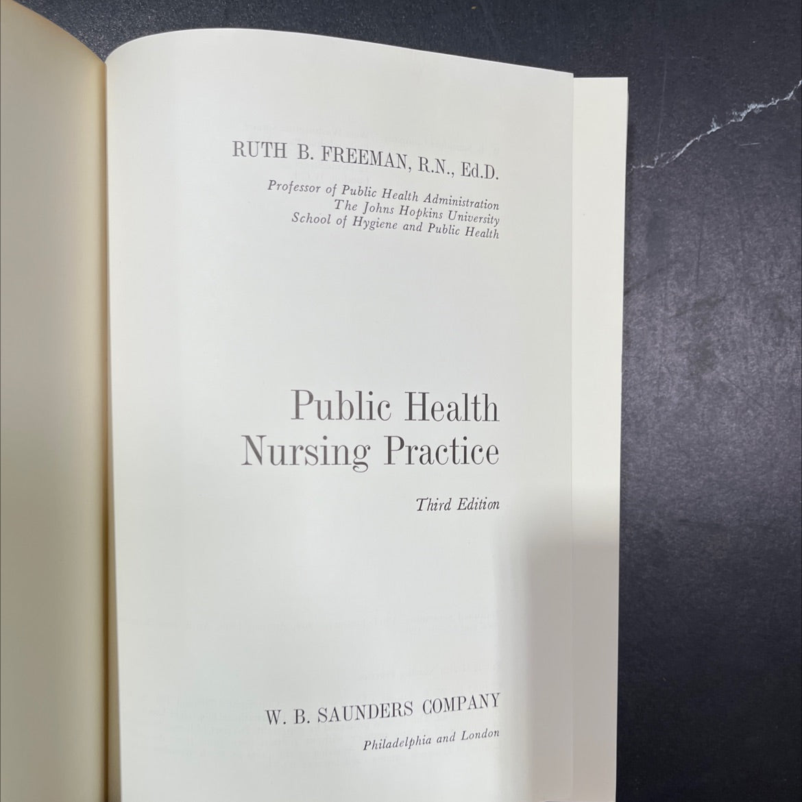 public health nursing practice book, by ruth b. freeman, 1968 Hardcover image 2