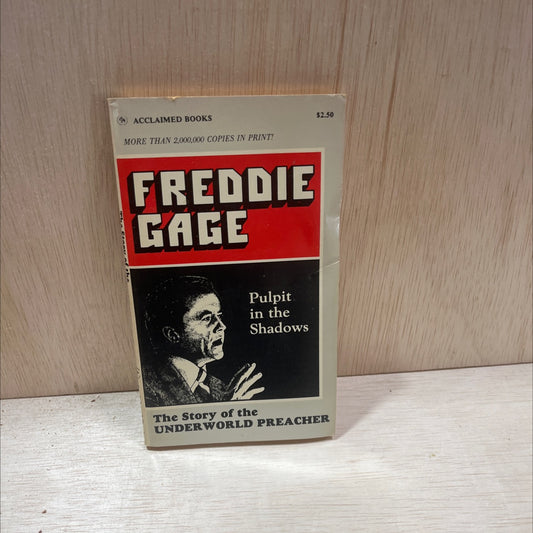 pulpit in the shadows book, by freddie gage, 1981 Paperback, Vintage image 1
