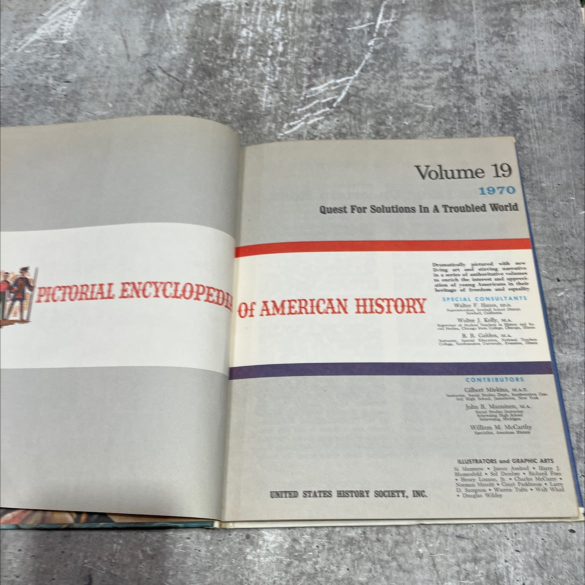 quest for solutions in a troubled world book, by unknown, 1970 Leather image 2