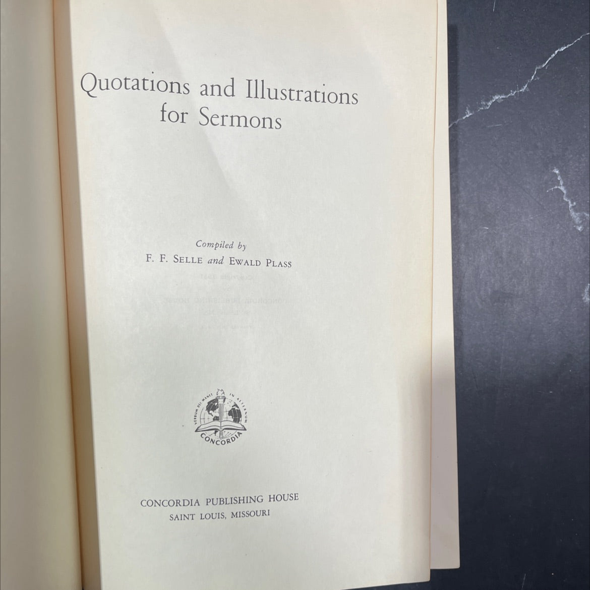 quotations and illustrations for sermons book, by f. f. selle, ewald plass, 2001 Hardcover image 2