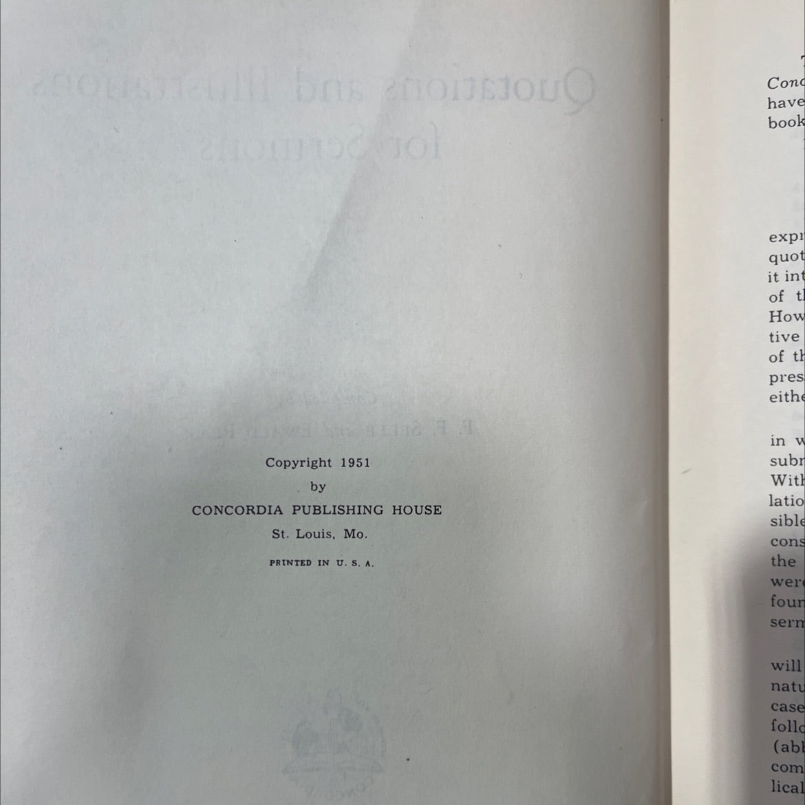 quotations and illustrations for sermons book, by f. f. selle, ewald plass, 2001 Hardcover image 3