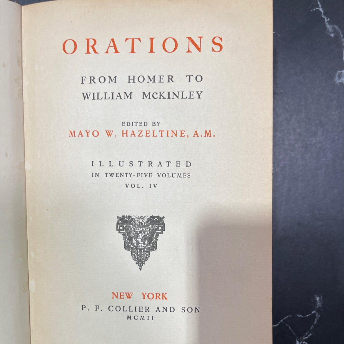 quotations from homer to william mckinley book, by mayo w. hazeltine, 1902 Hardcover image 2