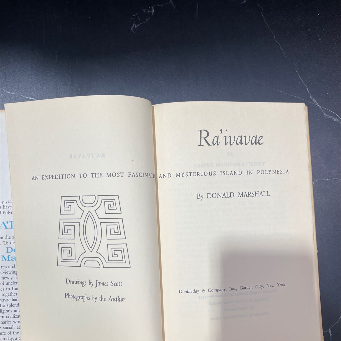ra'ivavae book, by donald marshall, 1961 Hardcover image 2
