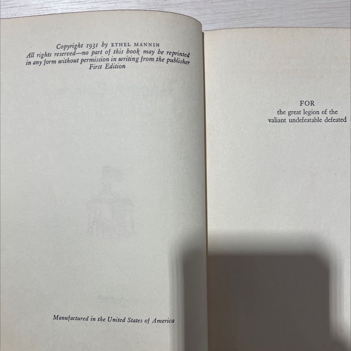 ragged banners book, by ethel mannin, 1931 Hardcover, Antique, Heavily Used image 3