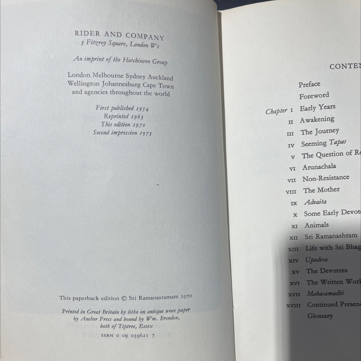 ramana maharshi and the path of self-knowledge book, by arthur osborne, 1970 Hardcover image 3