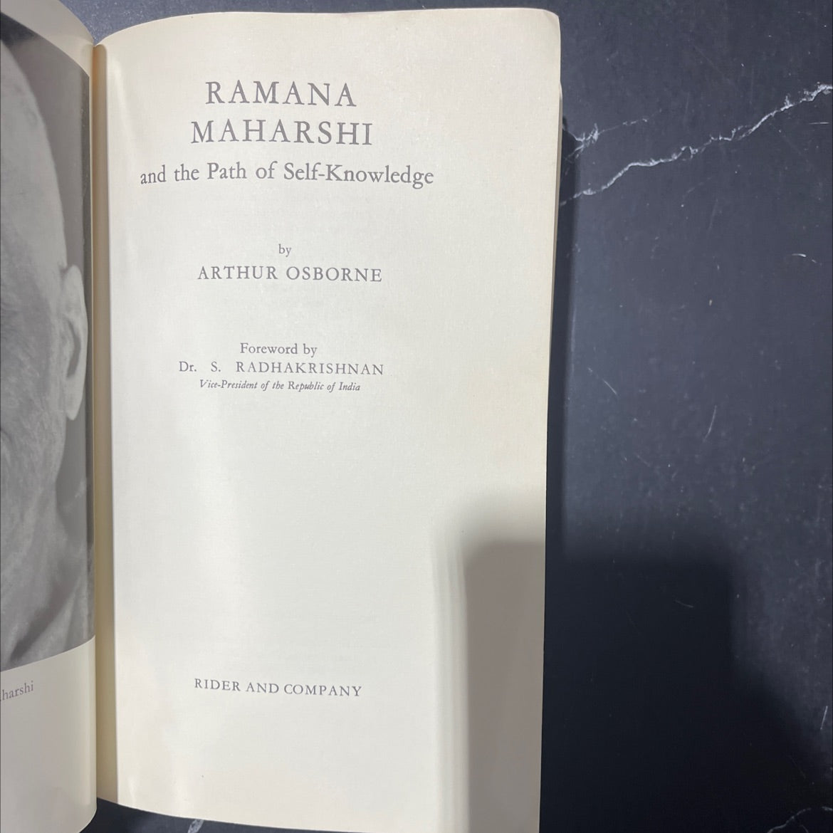 ramana maharshi and the path of self-knowledge book, by arthur osborne, 1970 Hardcover image 2