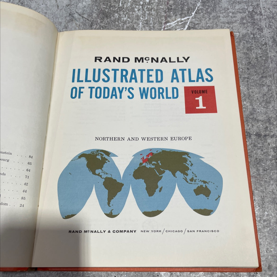 rand mcnally illustrated atlas of today's world volume 1 northern and western europe book, by rand mcnally & company, image 2