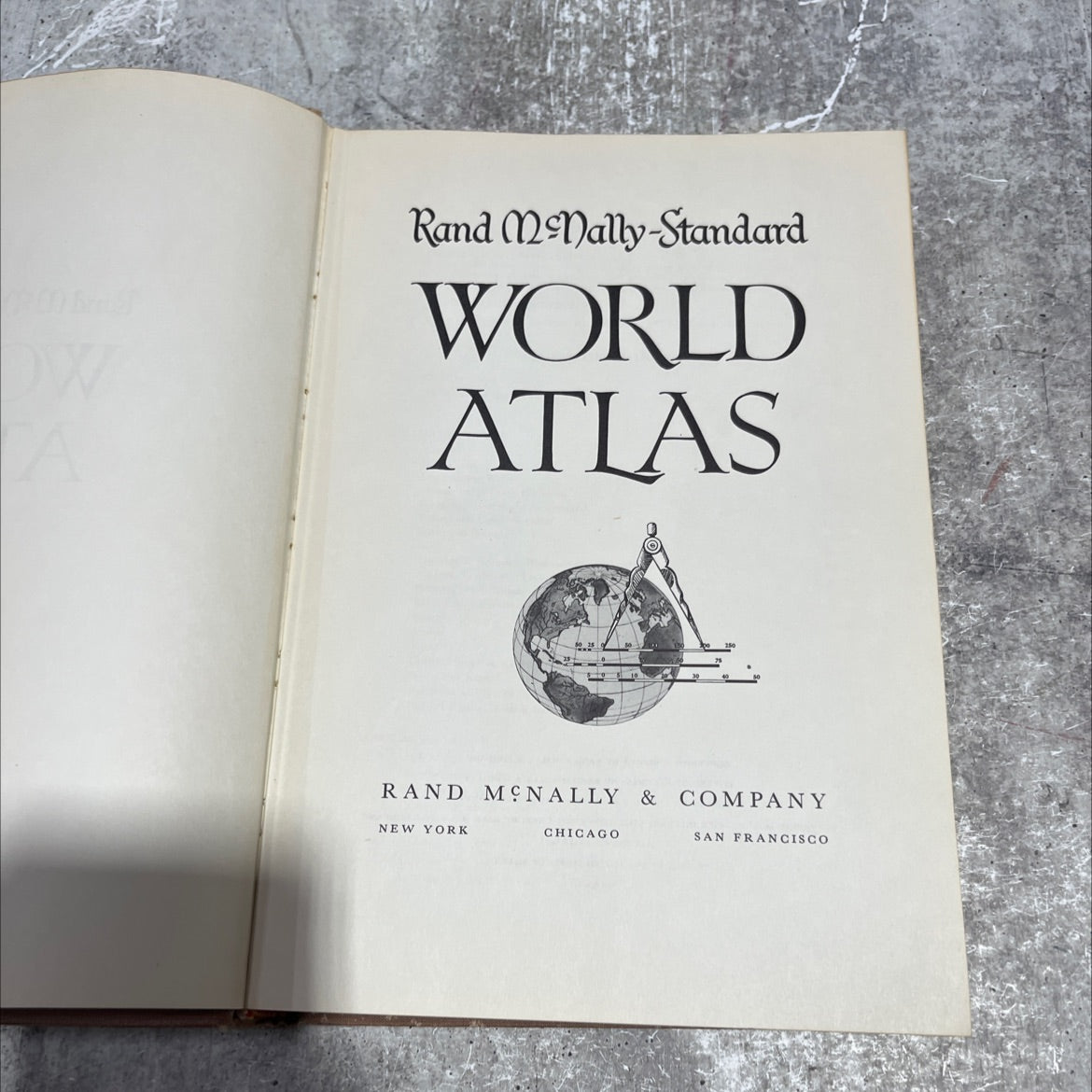 rand mcnally-world atlas book, by rand mcnally & company, 1960 Hardcover image 2