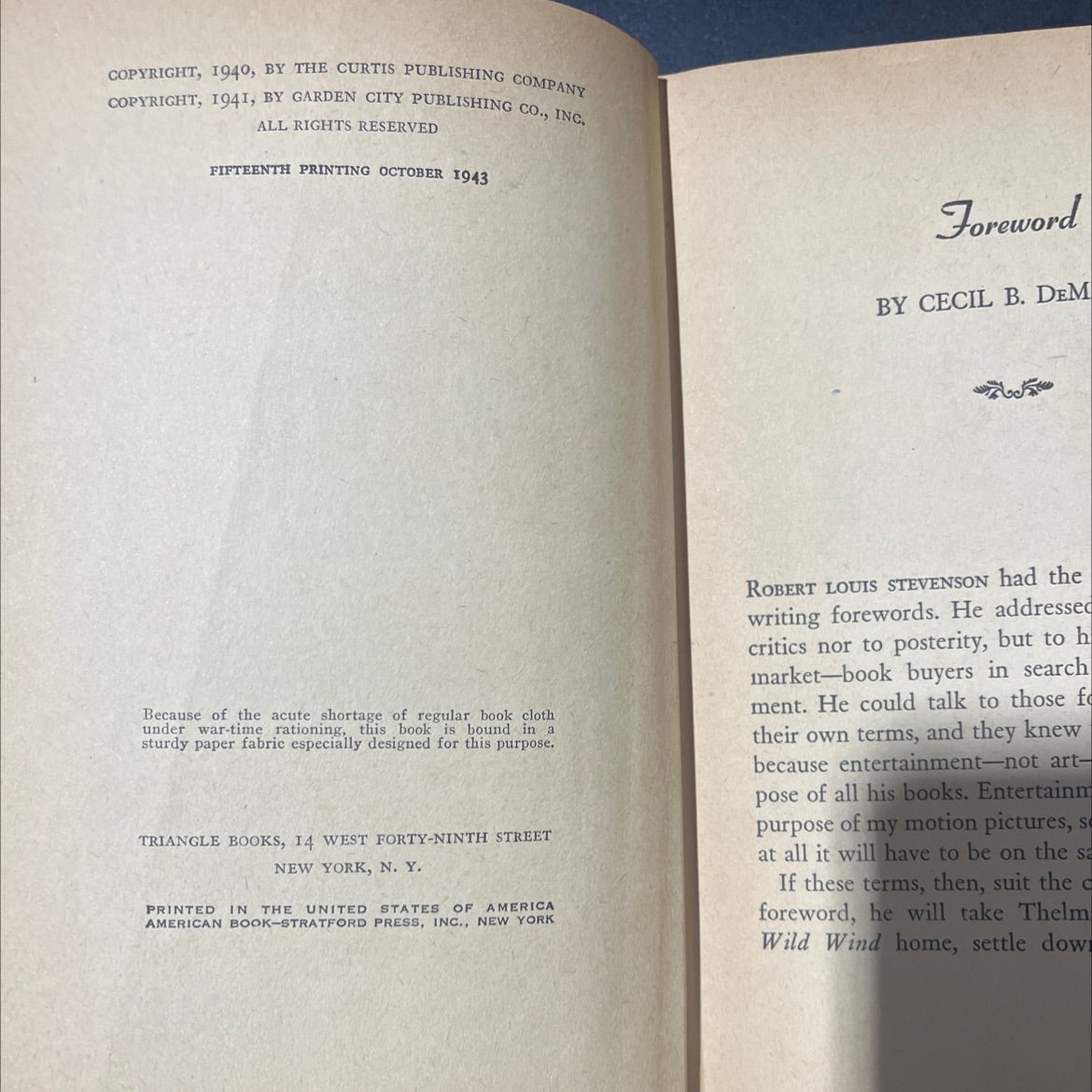 reap the wild wind book, by thelma strabel, 1943 Hardcover image 3