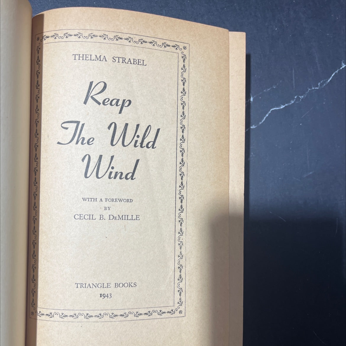 reap the wild wind book, by thelma strabel, 1943 Hardcover image 2