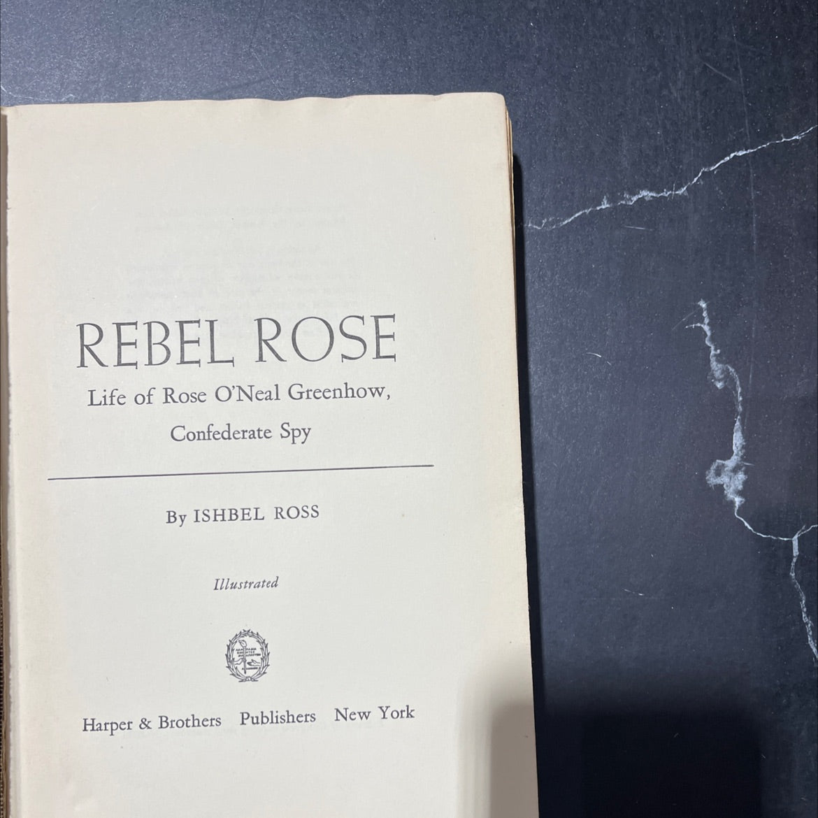 rebel rose life of rose o'neal greenhow confederate spy book, by ishbel ross, 1954 Hardcover image 2