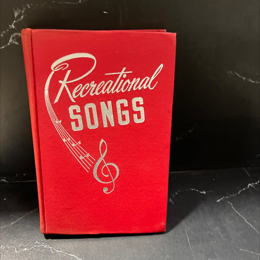 recreational songs book, by unknown, 1949 Hardcover, Vintage image 1