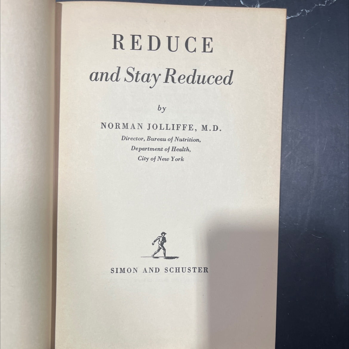 reduce and stay reduced book, by norman jolliffe, m.d., 1952 Hardcover image 2