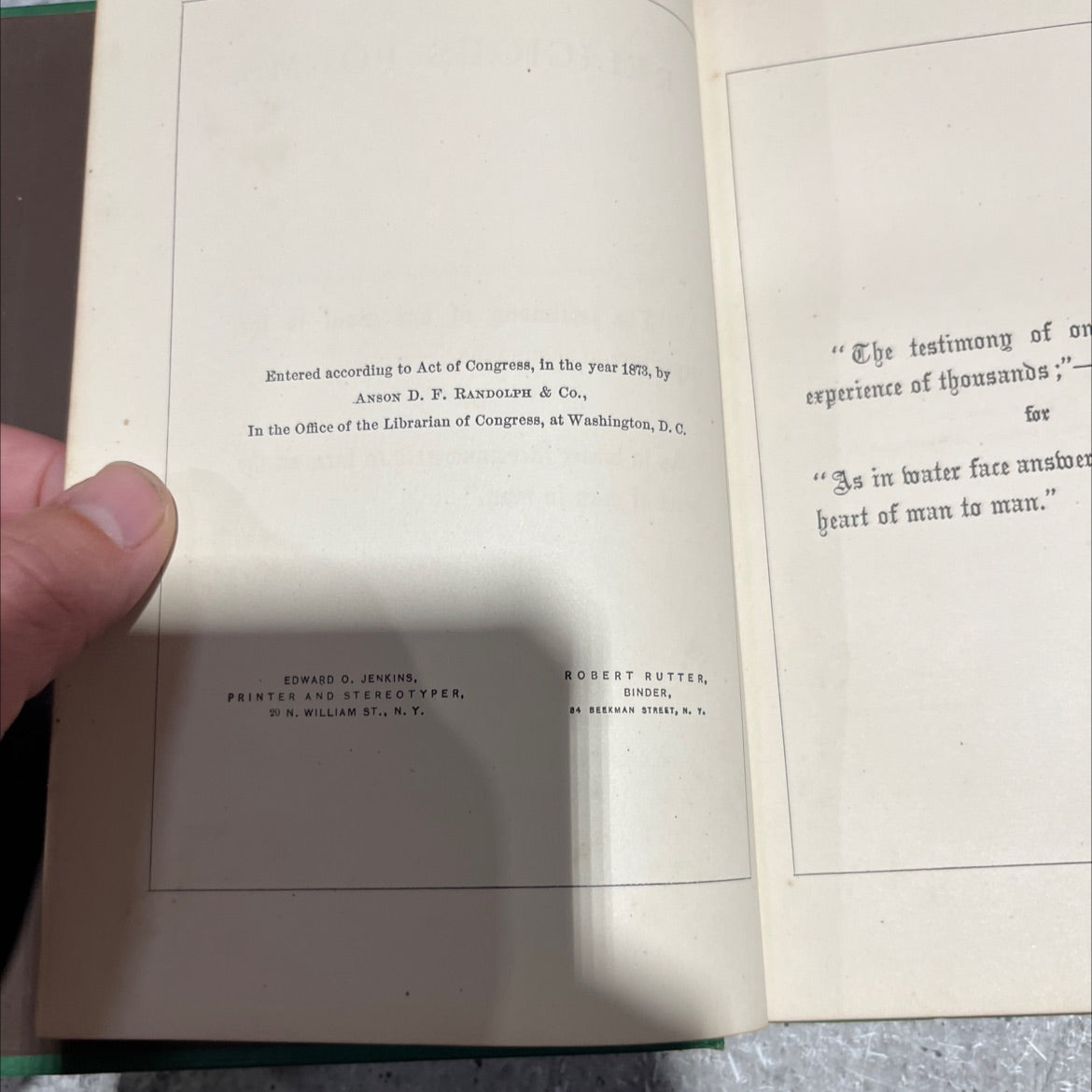 religious poems book, by unknown, 1878 Hardcover image 3