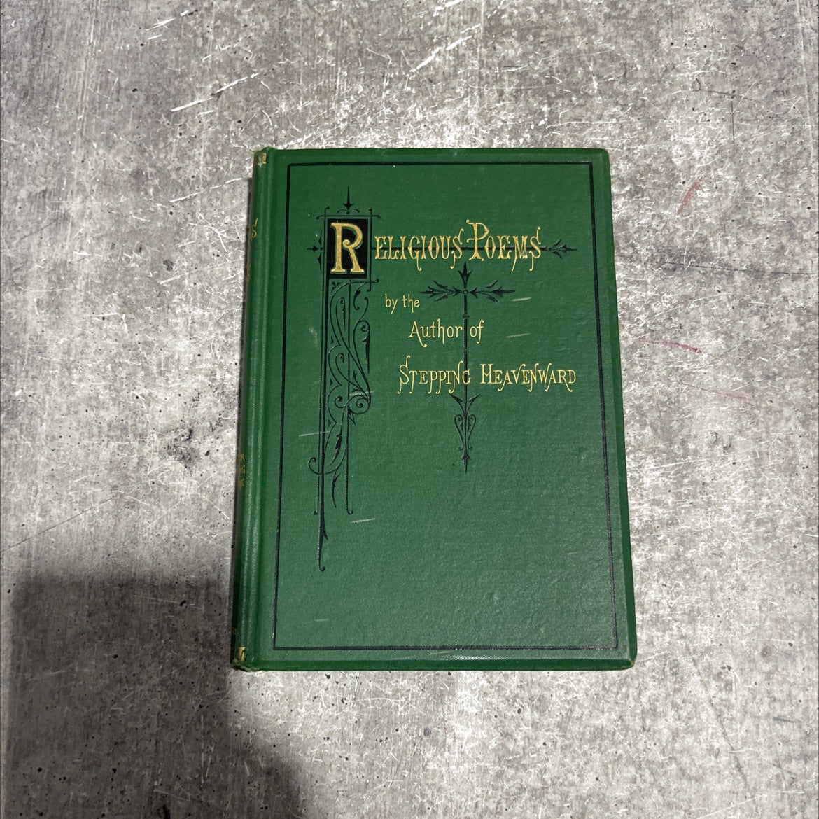 religious poems book, by unknown, 1878 Hardcover image 1