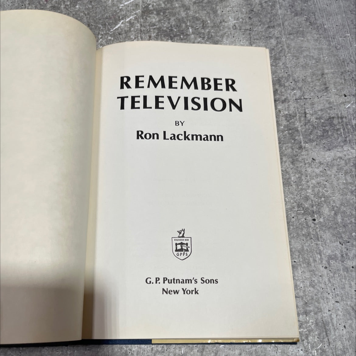 remember television book, by Ron Lackmann, 1971 Hardcover image 2