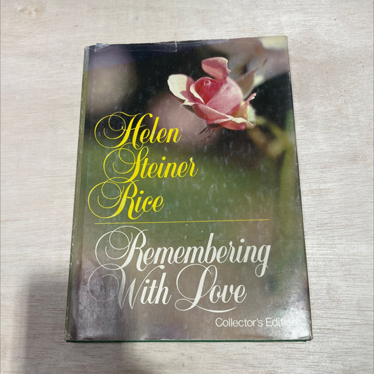remembering with love book, by helen steiner rice, 1985 Hardcover image 1