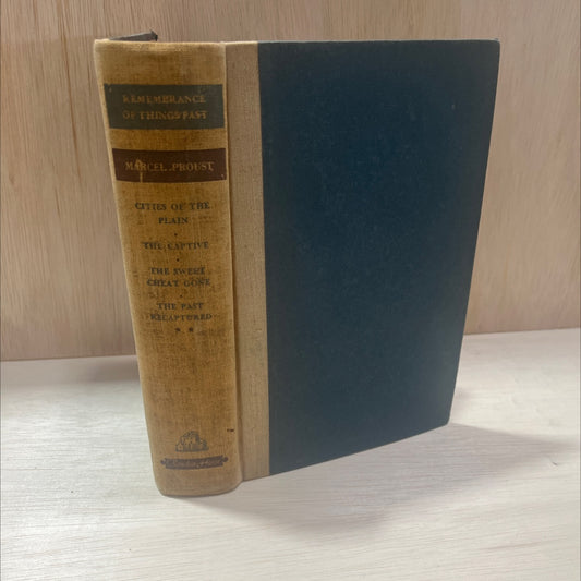 remembrance of things past book, by marcel proust, 1932 Hardcover, Antique, Heavily Used image 1