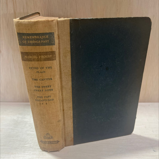 remembrance of things past book, by marcel proust, 1932 Hardcover, Antique, Heavily Used image 1