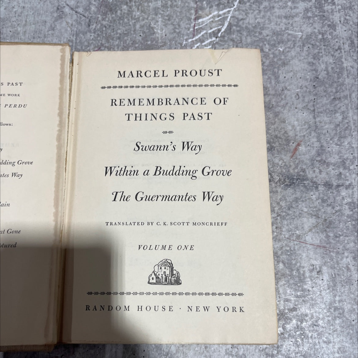 remembrance of things past book, by marcel proust, 1934 Hardcover image 2